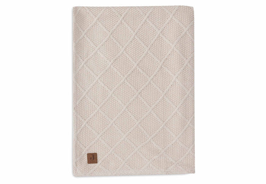 Jollein Decke - Check Knit - Teddy Fleece Oatmeal Studio