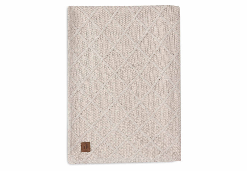 Jollein Decke - Check Knit - Teddy Fleece Oatmeal Studio