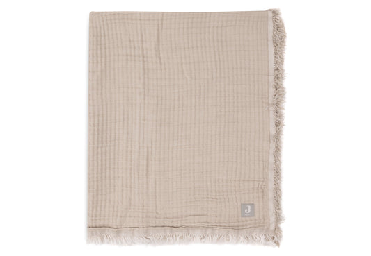 Jollein Deken - Fringe - GOTS Olive Green Studio