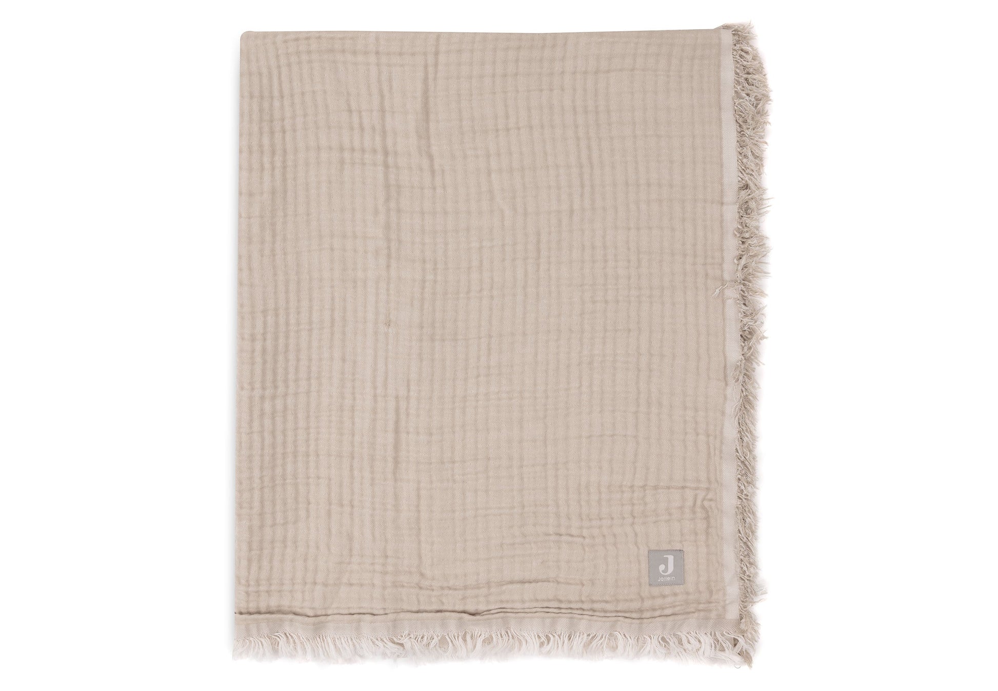 Jollein Deken - Fringe - GOTS Olive Green Studio