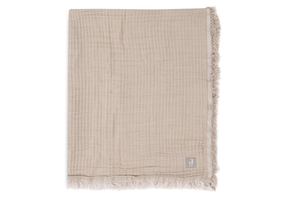 Jollein Deken - Fringe - GOTS Olive Green Studio