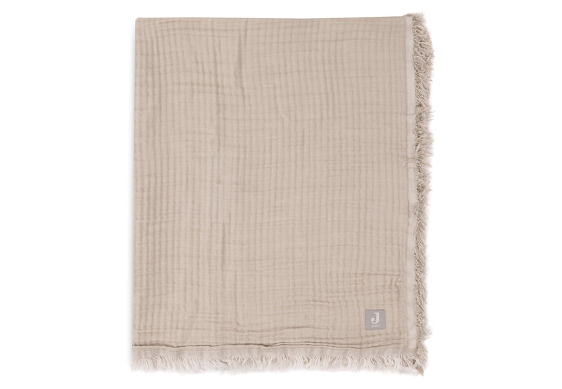Jollein Deken - Fringe - GOTS Olive Green Studio