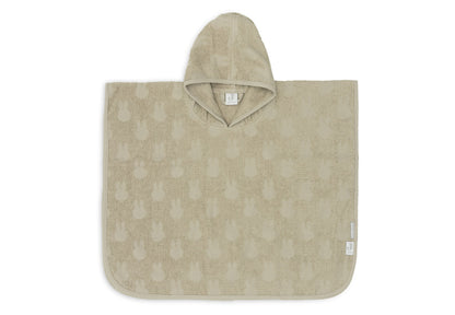Jollein Badeponcho Frottee - Miffy Jacquard - Olive Green — Hauptansicht
