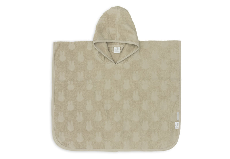 Jollein Badeponcho Frottee - Miffy Jacquard - Sea Green — Hauptansicht