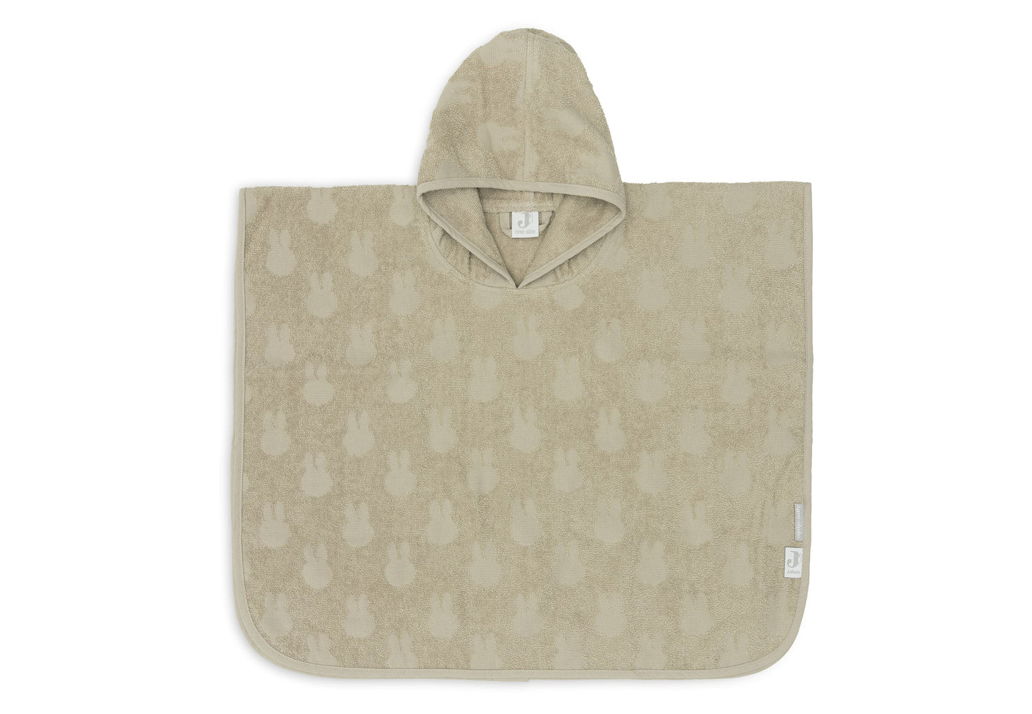 Jollein Badeponcho Frottee - Miffy Jacquard - Nougat — Hauptansicht