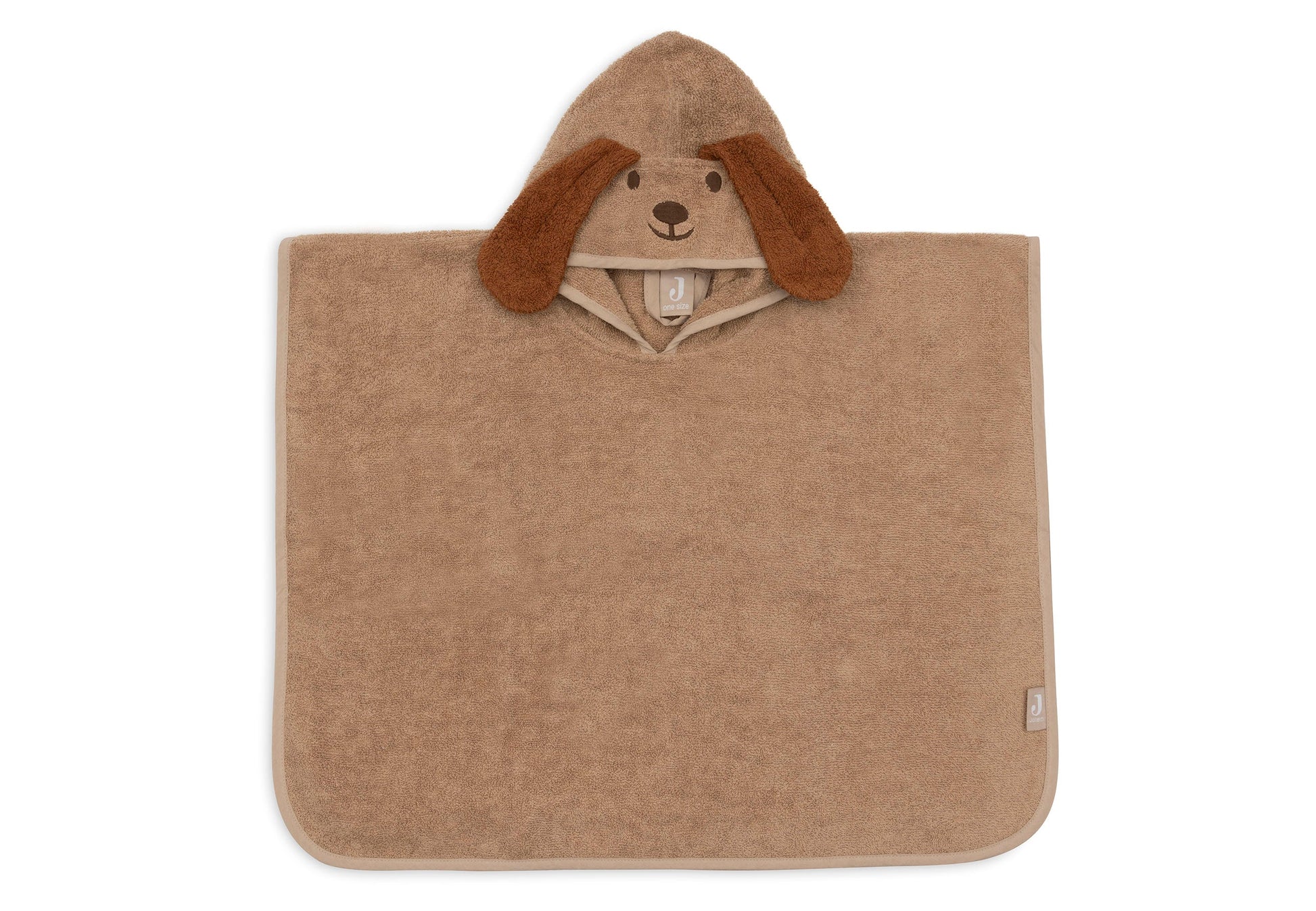 Jollein Badeponcho Frottee - Diego Dog/Charlie Cat - Biscuit — Hauptansicht