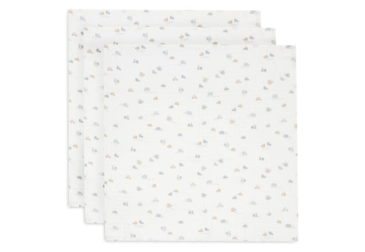 Jollein Spucktuch Hydrophil 70x70cm Small - On The Go - 3 Stück Studio