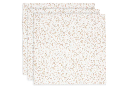 Jollein Spucktuch Hydrophill 70x70cm - Bloomy - 3 Stück Studio