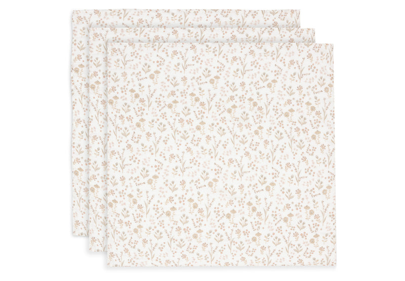 Jollein Spucktuch Hydrophill 70x70cm - Bloomy - 3 Stück Studio