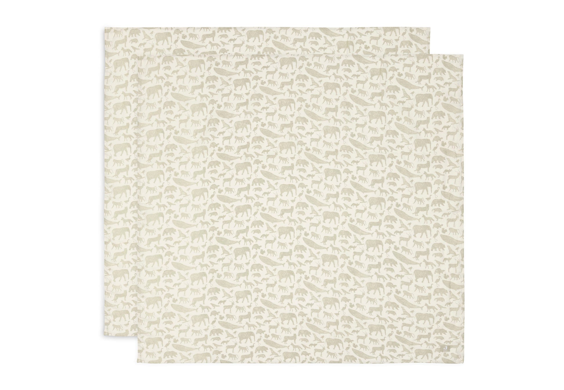 Mullwindeln Hydrophil 115x115cm - Animals - 2 Stück