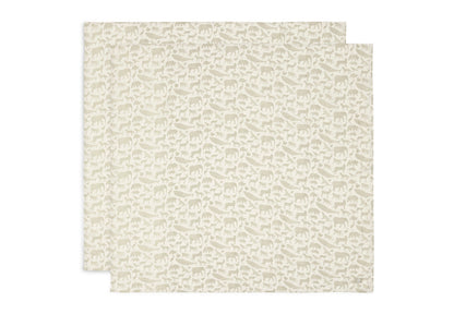 Mullwindeln Hydrophil 115x115cm - Animals - 2 Stück