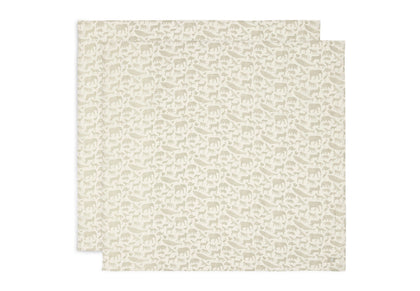 Mullwindeln Hydrophil 115x115cm - Animals - 2 Stück
