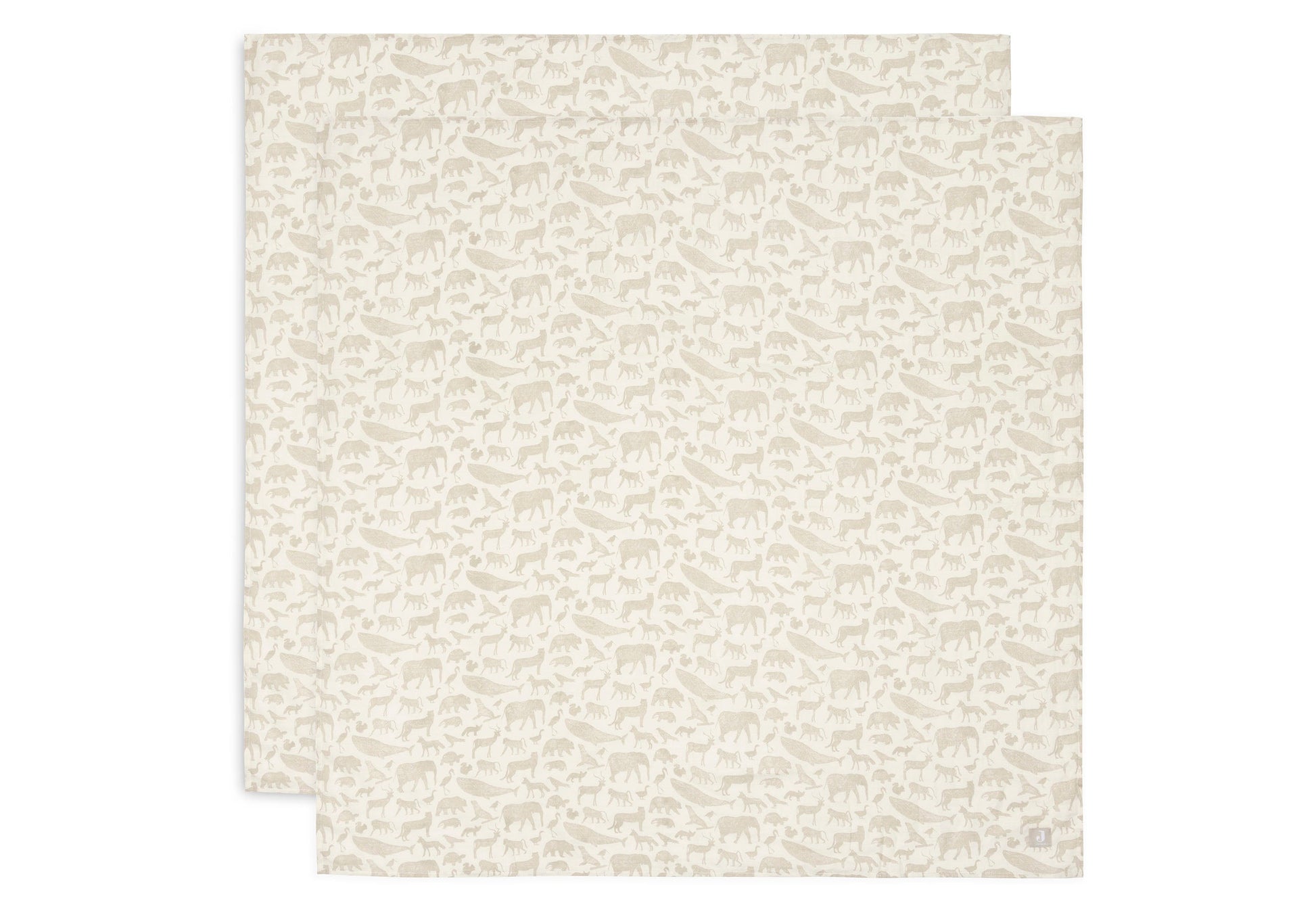 Mullwindeln Hydrophil 115x115cm - Animals - 2 Stück