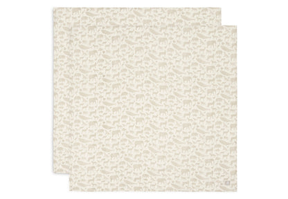 Mullwindeln Hydrophil 115x115cm - Animals - 2 Stück