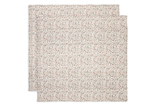 Jollein Mullwindeln Hydrophil 115x115cm - Retro Flowers - 2 Stück Studio