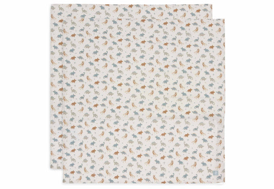 Jollein Mullwindeln 115x115cm - Roarsome - 2 Stück Studio