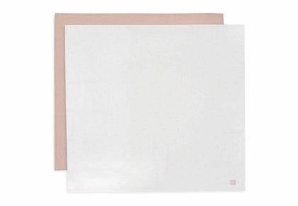 Jollein Mullwindeln 115x115cm Twinkling - 2 Stück Wild Rose