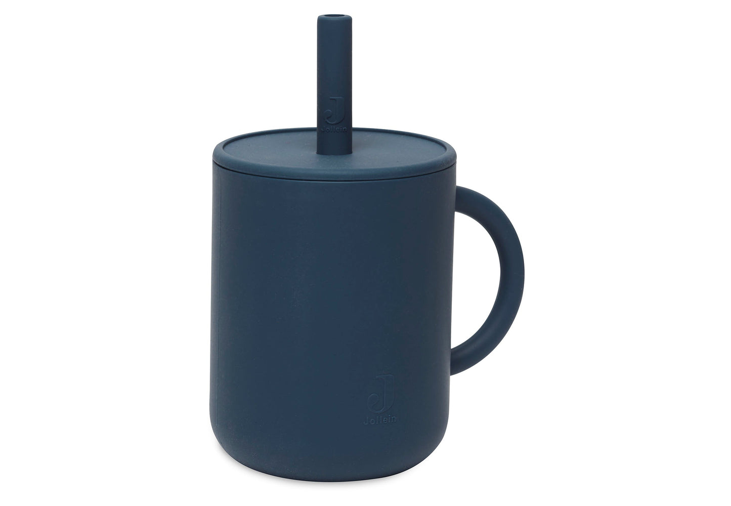 Trinkbecher mit Strohalm - Silikon