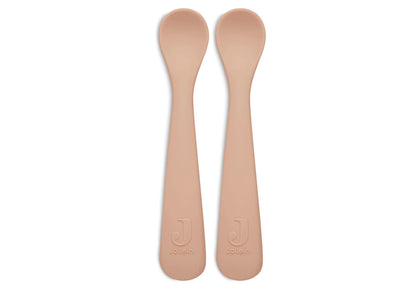 Jollein Löffel Silikon - 2 Stück Pale Pink