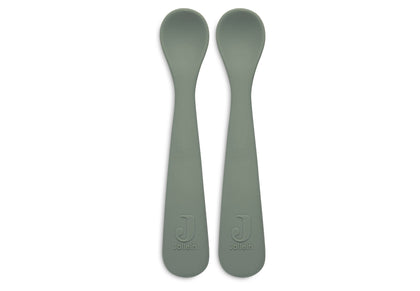 Jollein Löffel Silikon - 2 Stück Ash Green