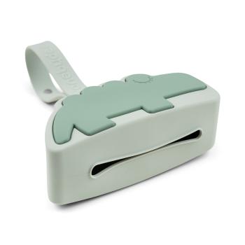 done by deer Schnullertäschchen aus Silikon Croco grün