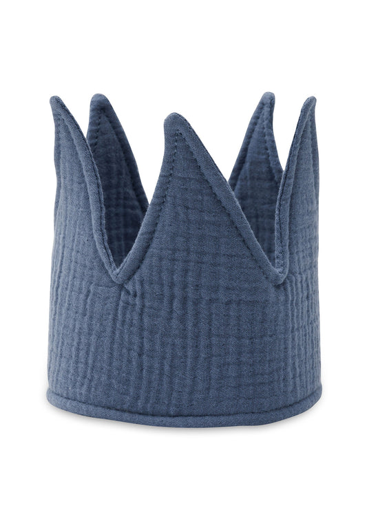 Jollein Geburtstagskrone - Frottee Jeans Blue Studio