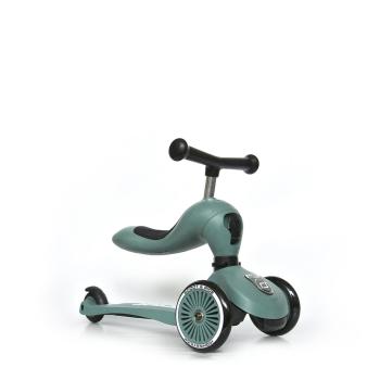 Scoot & Ride Highwaykick 1 forest - 2 in1 Kickboard mit Sitz grün 1-5 Jahre