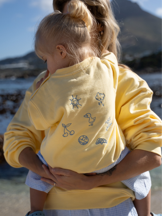Famvibes Place TO Grow Sweatshirt Baby/Kids yellow