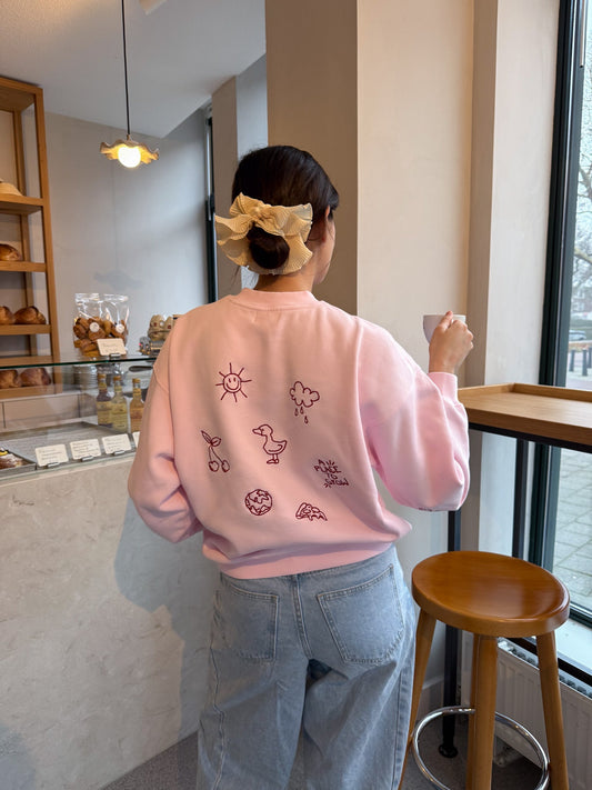 Famvibes Place TO Grow Sweatshirt Unisex rosa
