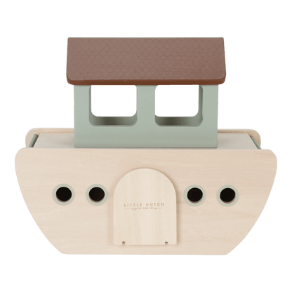 Arche Noah Taufspruch personalisiert aus Holz Little Dutch