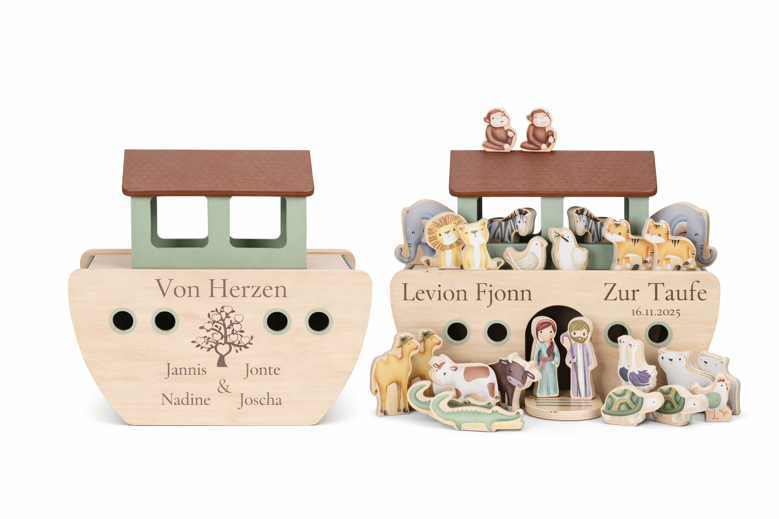 Little Dutch Arche Noah Zur Taufe personalisiert Holz Little Dutch Funktionen Detail