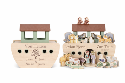 Little Dutch Arche Noah Zur Taufe personalisiert Holz Little Dutch Funktionen Detail