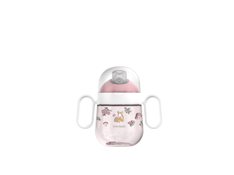 mepal Auslaufsicherer rosa Trinklernbecher Mepal Mio