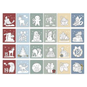 Little Dutch Malbuch Adventskalender - der X-Mas Ausmalkalender