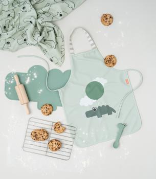 done by deer grüne Wasserdichte Kinderschürze Happy clouds