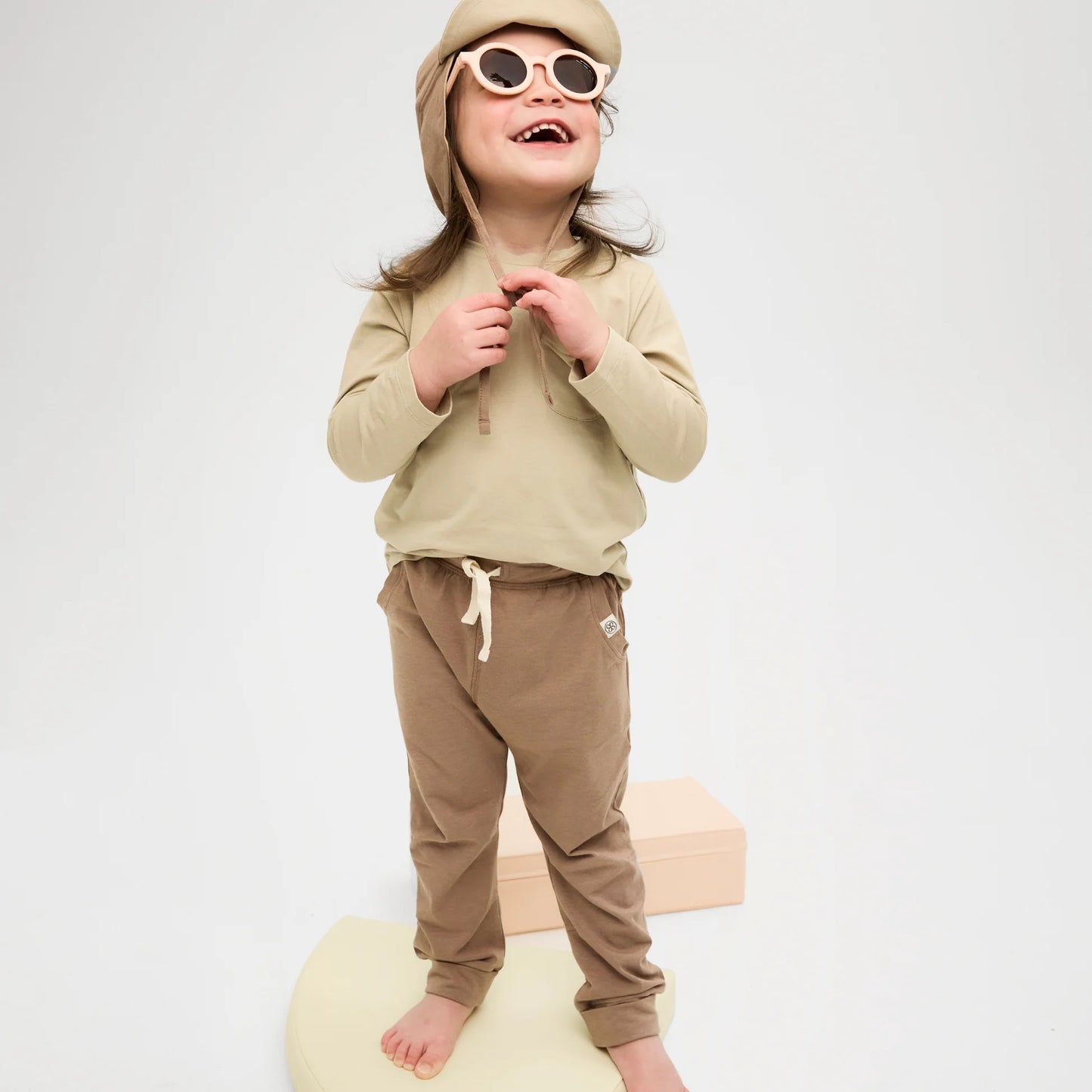 Cloby Jogginghose in Peanut Brown – UPF 50+