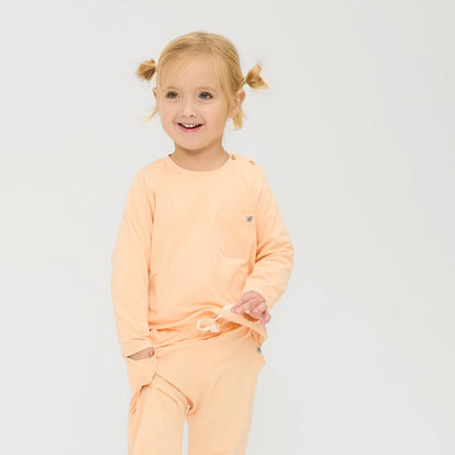 Cloby Langarmshirt in Peachy Summer – UPF 50+