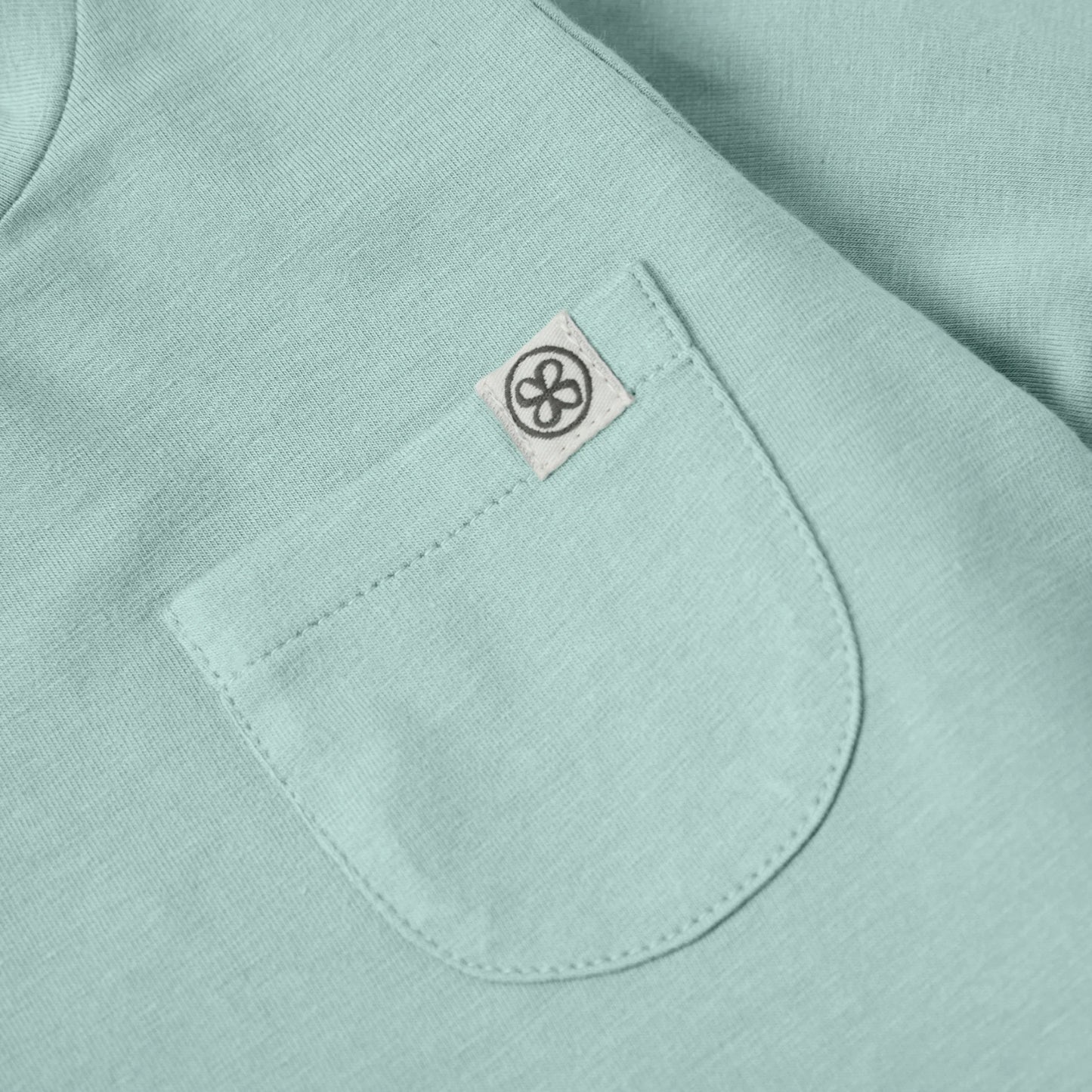 Cloby Langarmshirt in Sea Blue von der Seite