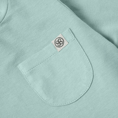 Cloby Langarmshirt in Sea Blue von der Seite
