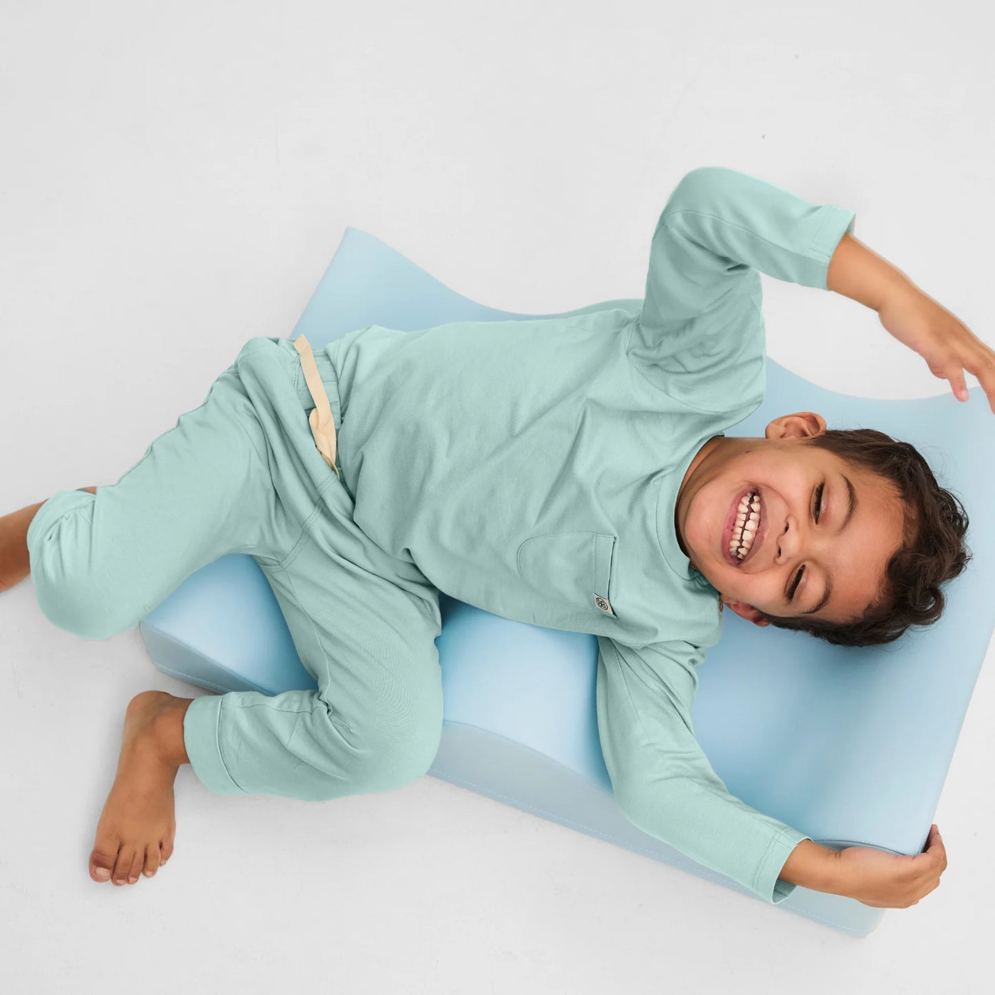 Cloby Langarmshirt in Sea Blue mit Verpackung
