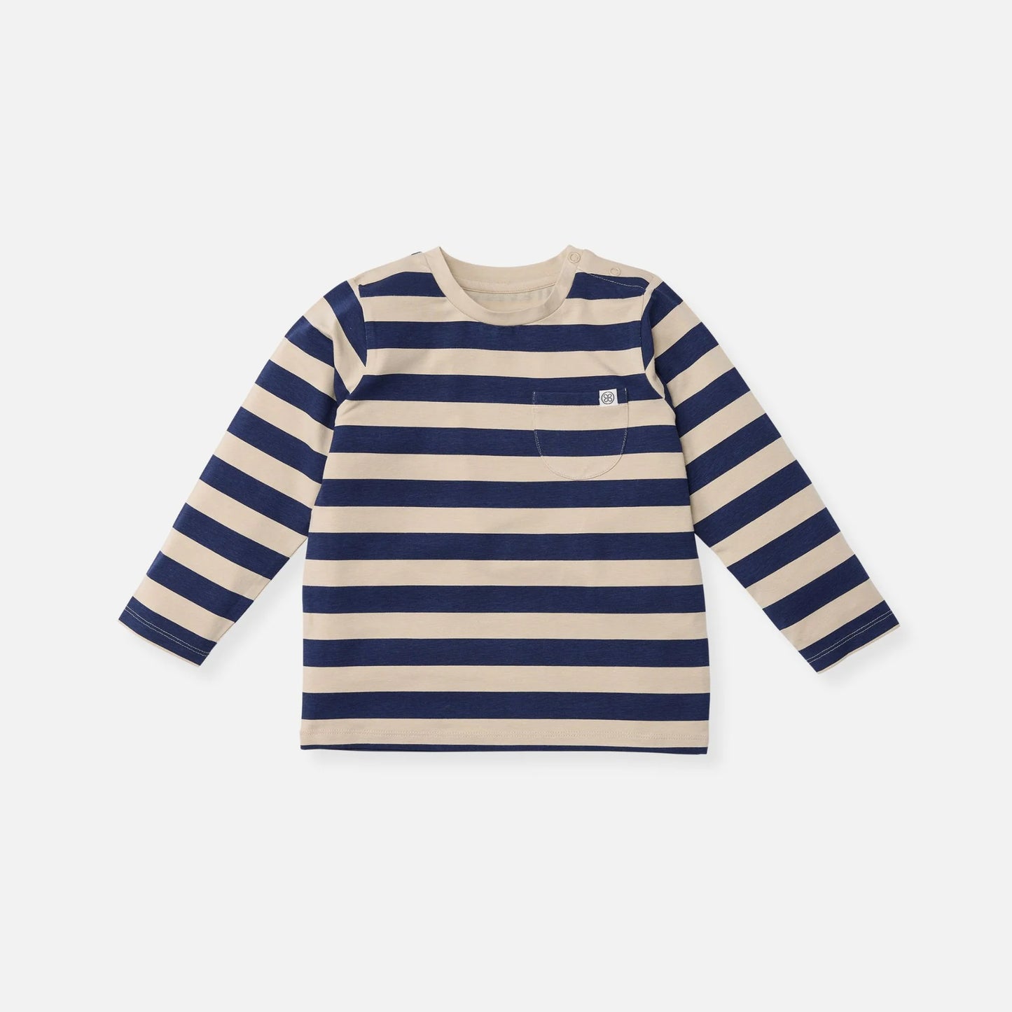 Cloby Longsleeve in Navy/Sandy Stripe UPF 50+