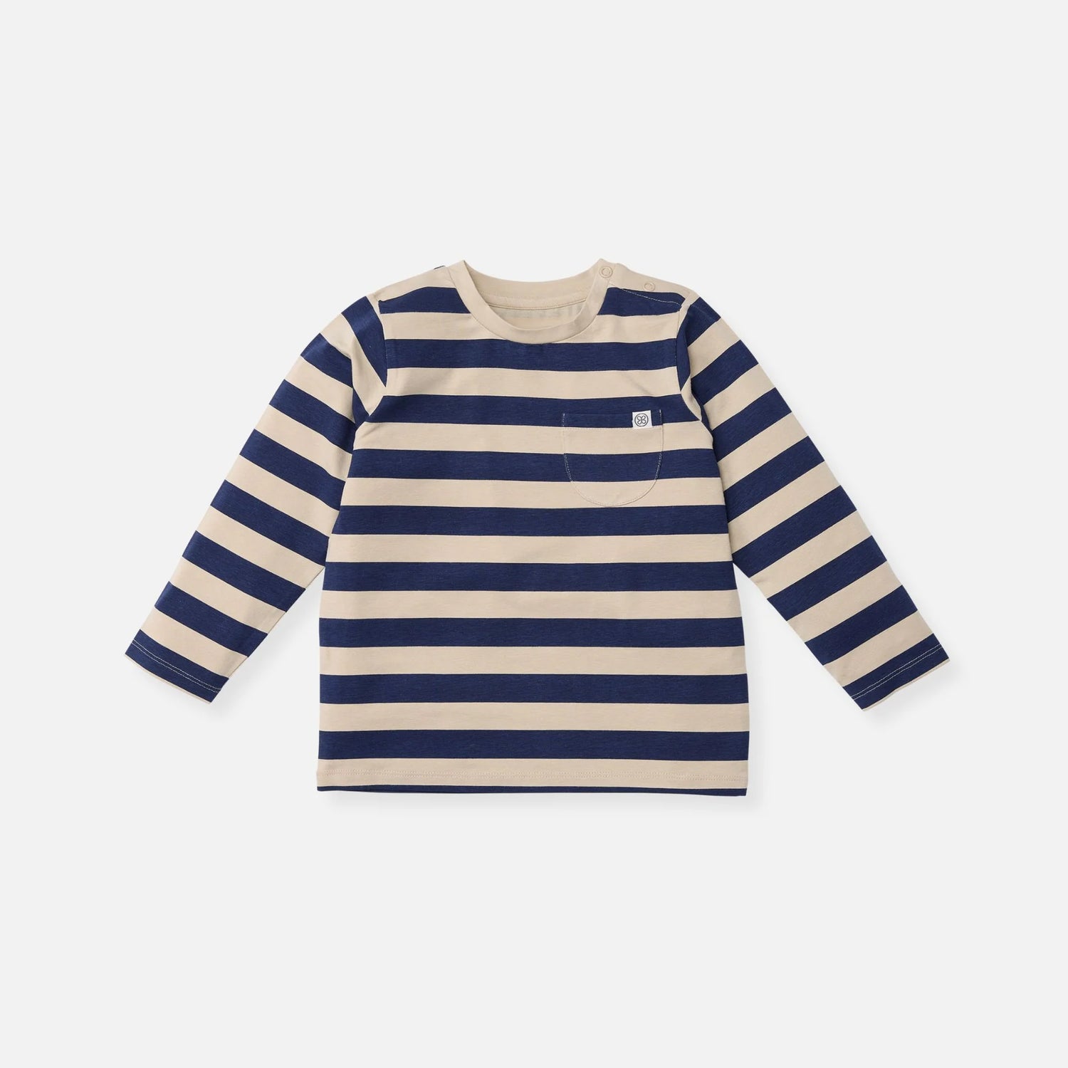 Cloby Longsleeve in Navy/Sandy Stripe UPF 50+