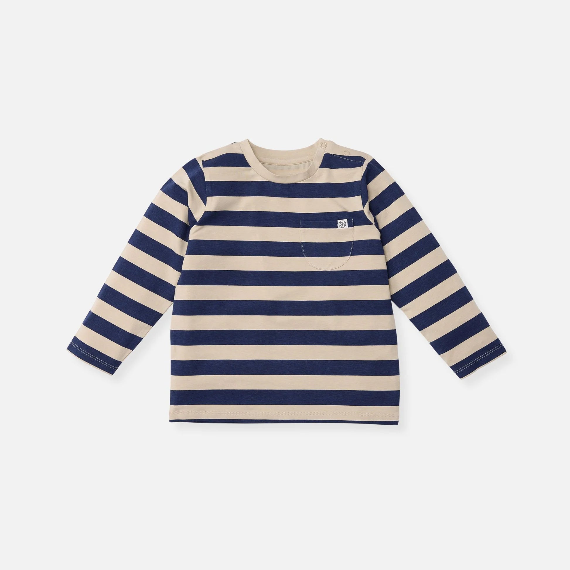 Cloby Longsleeve in Navy/Sandy Stripe UPF 50+