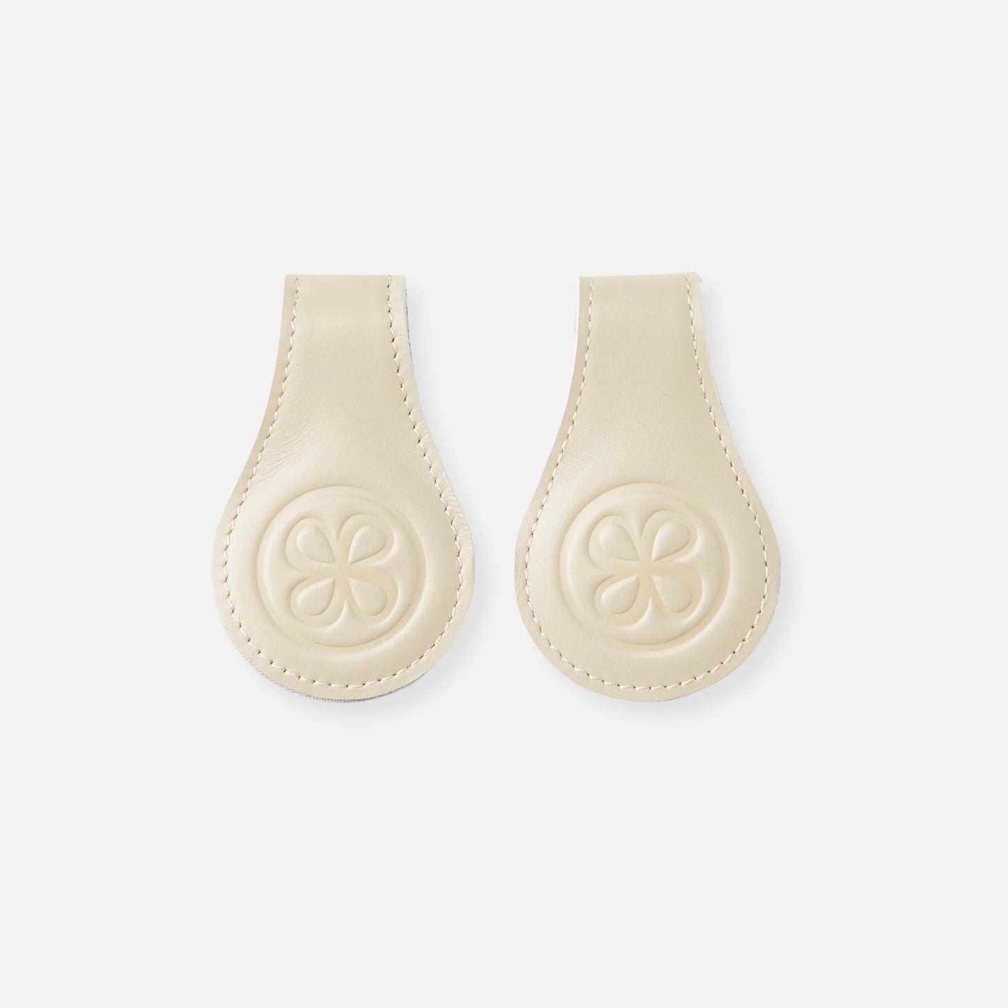 Cloby Magnet Clips Leder beige grau 2er Set | einfachschoen