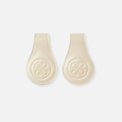 Cloby Magnet Clips Leder beige grau 2er Set | einfachschoen