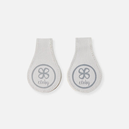 Cloby Magnet Clips Leder beige grau 2er Set | einfachschoen