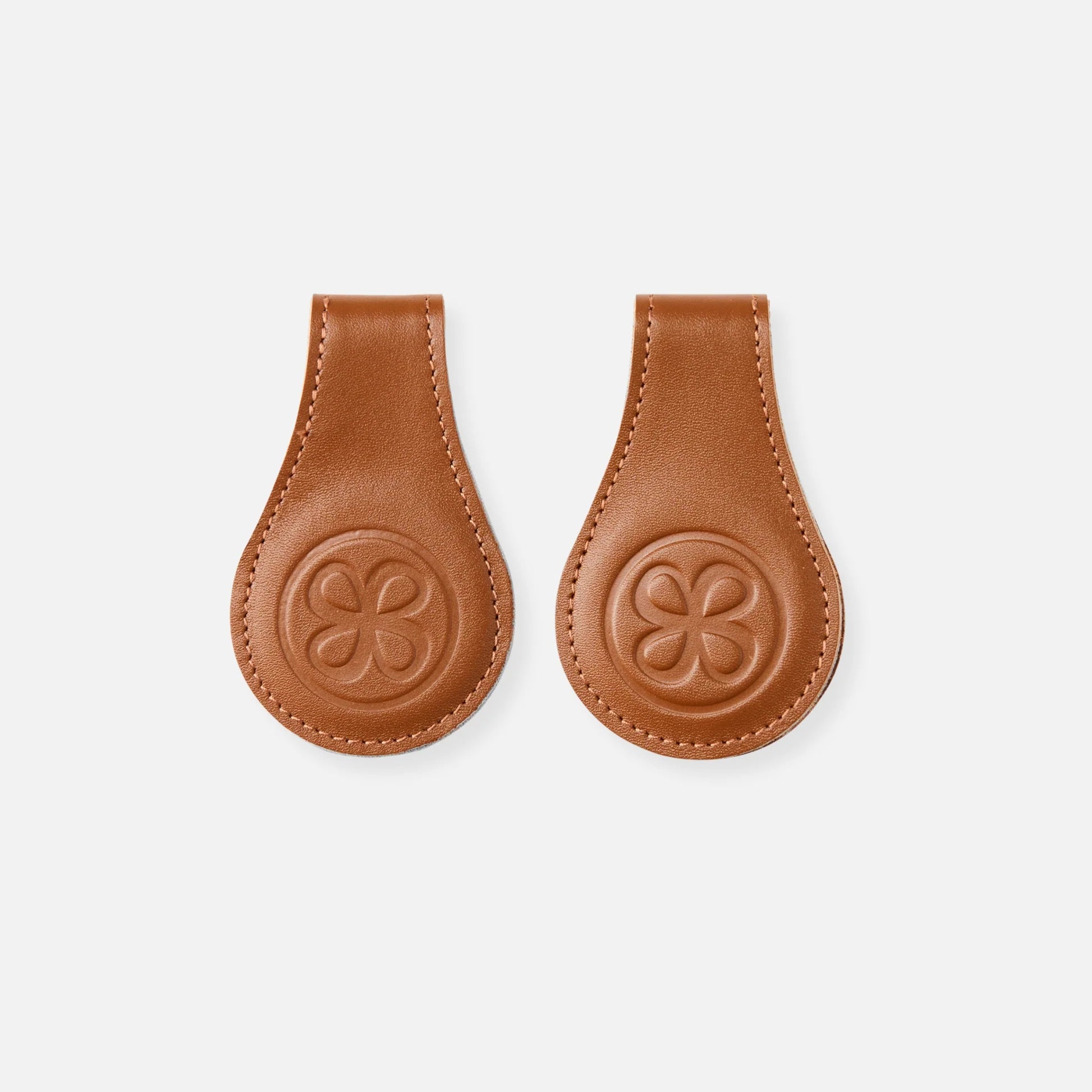 Cloby Magnet Clips Leder braun 2er Set | einfachschoen