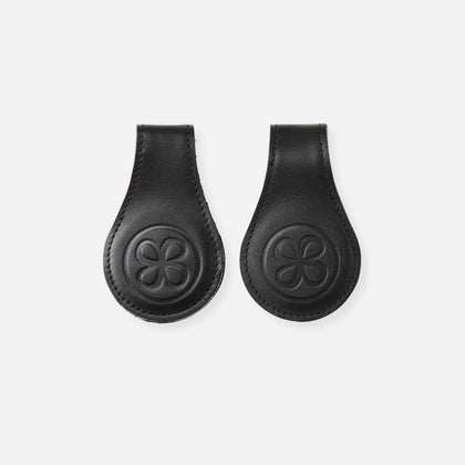 Cloby Magnet-Clips 2er Set Leder schwarz