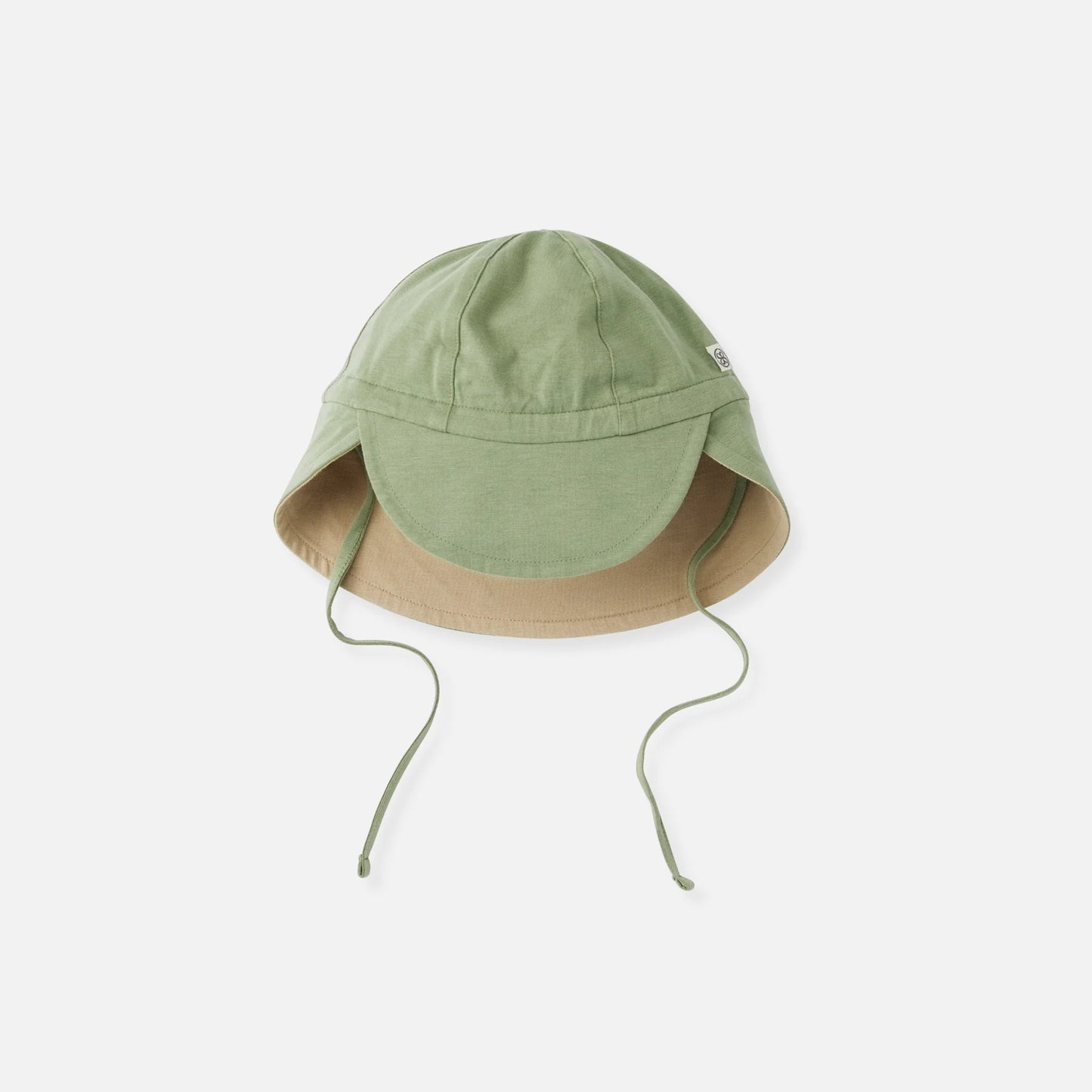 Cloby Sonnenhut in Olive Green/Sandy Beach – UPF 50+
