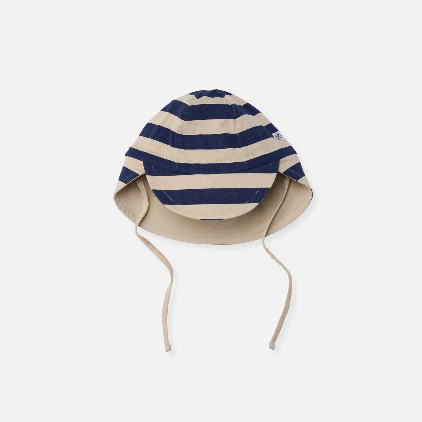 Cloby Sun hat in Navy Stripe/Sandy Beach